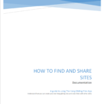 How to find and share sites